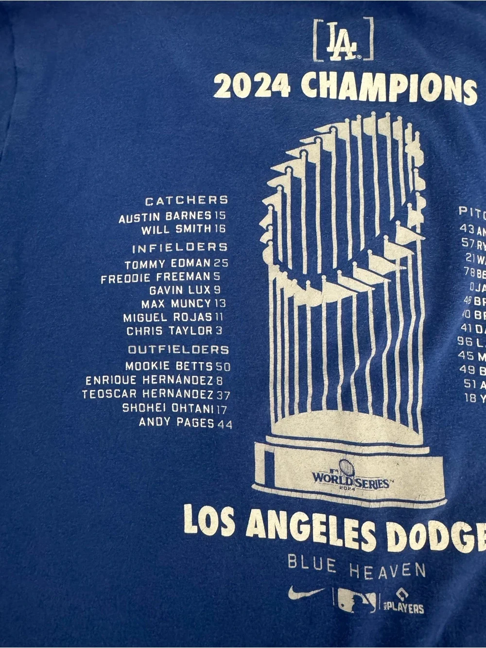 Nike Los Angeles Dodgers Royal Blue Kids 